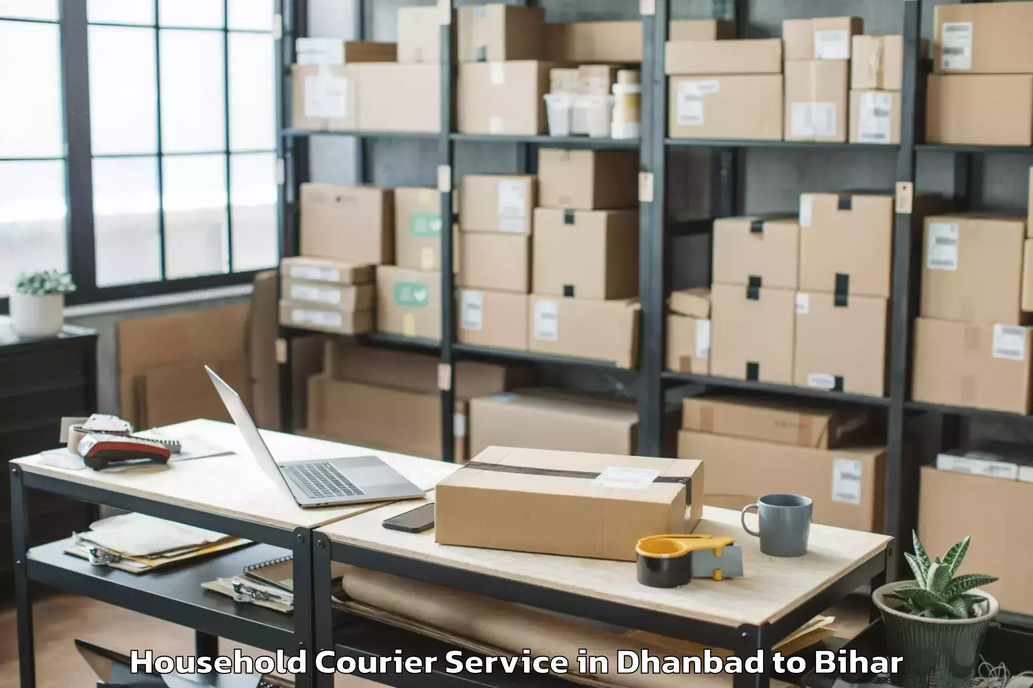 Book Your Dhanbad to Mairwa Household Courier Today